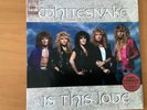 WHITESNAKE IS THIS LOVE JAPAN 7 INCH 10SP-1066 POSTER JACKET + STICKERS