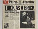 Jethro Tull Thick As A Brick Vinyl LP Record Newspaper A3/B2 1st Press CHR1003