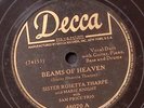 SISTER ROSETTA THARPE MARIE KNIGHT SAM PRICE BEAMS OF HEAVEN DECCA 78 RPM 188-68
