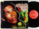 Nasio Fontaine - Babylon Is A Fallin LP - Wilrah - Private Roots Reggae VG+