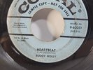 BUDDY HOLLY - HEARTBEAT / WELL... ALL RIGHT 45rpm Promo Decca 7” Record