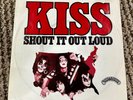 KISS RARE 1976 German 7 Vinyl Picture Sleeve Shout It Out Loud Casablanca Aucoin