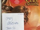 OZZY OSBOURNE SHOT IN THE DARK 7” VINYL SIGNED BY OZZY MINT PRO CLEANED