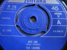 THE LEAVES HEY JOE / FUNNY LITTLE WORLD FONTANA TF 713 MINT CONDITION