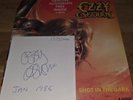 OZZY OSBOURNE ‎– Shot In The Dark LIMITED EDITION signed AUTOGRAPHED Record