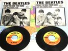 WOW  BEATLES EAST AND RARE WEST COAST “HOLD YOUR HAND” PICTURE SLEEVES & 45s LOT