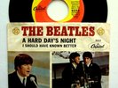 THE BEATLES - HARD DAY'S NIGHT / SHOULD HAVE KNOWN BETTER w/PICTURE SLEEVE - 7