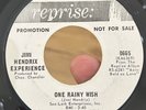 RARE The Jimi Hendrix Experience PROMO 45 Up From The Skies REPRISE Psych NM*