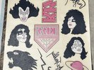 Kiss Alive II 1977 Orig Temporary Stick On Tattoos Sheet Casablanca Records NOS