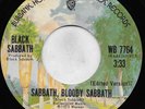 Rock 45 Black Sabbath - Sabbath, Bloody Sabbath / Changes On WB