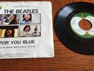 Vintage Vinyl Beatles 45 With Sleeve The Long And Winding Road/For You Blue