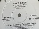 1990 DNA Featuring Suzanne Vega – Tom's Diner Single Vinyl Record – VG+/VG+