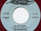 WHISPERS AS I SIT HERE / SUPERBS STORY BOOK OF LOVE DORE RED VINYL SOUL REPRO 45