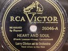 HEARLarry Clinton Bea Wain Heart And Soul Dodging The Dean RCA Victor 78 RPM