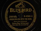 SONNY BOY WILLIAMSON: dealing with the devil / war time blues BLUEBIRD Single