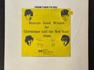 Vintage BEATLES FROM THEN TO YOU CHRISTMAS VINYL RECORD 1970 FAN CLUB UK LP