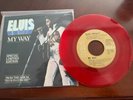 ELVIS PRESLEY MY WAY - AMERICA SINGLE 45 RED VINYL 1977 NEAR MINT