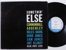 CANNONBALL ADDERLEY Somethin' Else BLUE NOTE LP mono 63rd RVG ear deep groove j