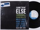 CANNONBALL ADDERLEY Somethin' Else BLUE NOTE LP NM/VG++ mono reissue SHRINK j