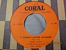 BUDDY HOLLY-IT DOESN'T MATTER ANYMORE-HONG KONG/SINGAPORE CORAL VERY RARE 45
