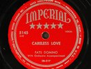 FATS DOMINO: careless love / rockin' chair IMPERIAL Single 78 RPM