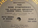 Beethoven 9 Symphonies Szell Cleveland Orch 1970 Columbia 7LP Box NM