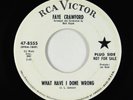Northern Soul 45 - Faye Crawford - What Have I Done Wrong - RCA Victor - promo