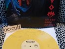 SODOM LP YELLOW SWRIL WAX IN THE SIGN OF EVIL HELLHAMMER APOCALYPTIC RAIDS SPLIT