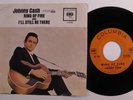 Country 45 JOHNNY CASH Ring Of Fire COLUMBIA VG+ picture sleeve j