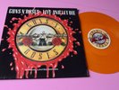 GUNS N ROSES LIVE AND LET DIE ORANGE VINYL UK 1991