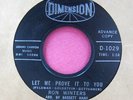 RON WINTERS - Back in the USA / Let Me Prove It - clean Promo 45 Dimension 1029