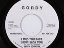 Northern Soul 45 MARV JOHNSON I Miss You Baby GORDY VG++ promo HEAR c