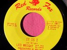 LEO WRIGHT & THE EL-JAYS - It is I / I Wonder - Near Mint 45 rpm - Red Fox 103