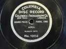 Columbia Disc Record - Russian Song - “Asra” 78 RPM A. V. Aleksandrov 1902