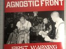 Agnostic Front First Warning 2019 Sealed NYHC original first pressing