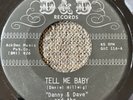 DANNY & DAVE and THE TRADERS Tell Me Baby/Alone In This World D&D Garage 45 VG+