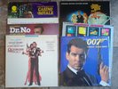 6 JAMES BOND VINYL LP RECORDS: CASINO ROYALE DR NO OCTOPUSSY DIAMONDS ETC (B)