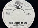 Group 45 Jimmy Pipkin Gallahads Donna 1361 This Letter To You/The Answer To Love