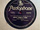 78Rpm, Jazz,  Jack Purvis 'Mental strain at Dawn' Parlophone E Masters