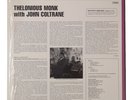 THELONIOUS MONK w/ John Coltrane VINYL LP RECORD 180 GRAM Jazz Red Color