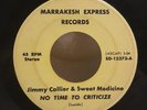 Jimmy Collier & Sweet Medicine THE CITY obscure soul / funk 45 rpm