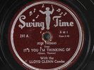 JESSE THOMAS: it's you i'm thinking of / now is the time SWING TIME Single