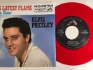 Elvis Presley / His Latest Flame & Little Sister / RCA Red Vinyl 45 w PS / Mint