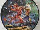 IRON MAIDEN RUN TO THE HILLS / TOTAL ECLIPSE PICTURE DISC 7” 1982 UK EMIP 5263