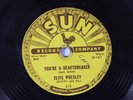 ELVIS PRESLEY 78 YOU'RE A HEARTBREAKER MILKCOW BLUES SUN RECORD 215 U-141