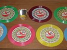 Red Raven Topper Carousel Tin Toy Movie Records Magic Mirror AND 7 Records