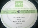 Gary Numan - In Concert - 323 LP 1984 BBC Transcription Services VG+/