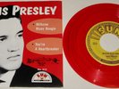 ELVIS PRESLEY on SUN RED VINYL MINT MILKCOW BLUES BOOGIE USA 45 Picture sleeve .