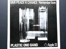 PLASTIC ONO BAND 45 P/S ' GIVE PEACE A CHANCE ' ORG FACTORY SAMPLE ' NR MINT