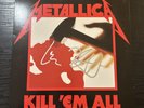 Metallica Kill ‘Em All Vinyl LP Signed Kirk Hammett Lars Ulrich